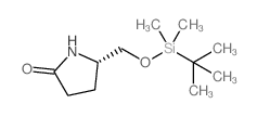 (5S)-5-[[[(tert-Butyl)dimethylsilyl]oxy]methyl]-2-pyrrolidinone structure