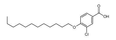 3-chloro-4-dodecoxybenzoic acid结构式