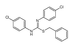 benzyl N,N'-bis(4-chlorophenyl)carbamimidothioate Structure