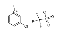 N-Fluoro-3-chloropyridinium triflate Structure