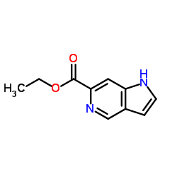 1H-吡咯并[3,2-c]吡啶-6-羧酸甲酯结构式