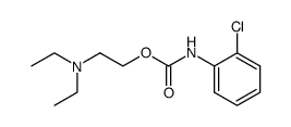 (2-chloro-phenyl)-carbamic acid-(2-diethylamino-ethyl ester) Structure