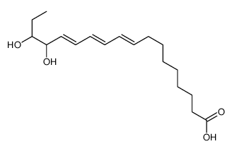 (9Z,11E,13E)-15,16-dihydroxyoctadeca-9,11,13-trienoic acid结构式