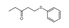 1-(phenylthio)-3-pentanone Structure