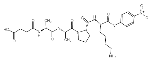 Suc-Ala-Ala-Pro-Lys-pNA结构式