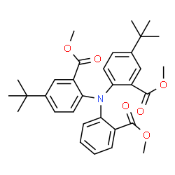 Dimethyl 2,2'-{[2-(methoxycarbonyl)phenyl]imino}bis[5-(2-methyl-2-propanyl)benzoate] picture