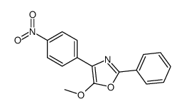 5-methoxy-4-(4-nitrophenyl)-2-phenyl-1,3-oxazole结构式