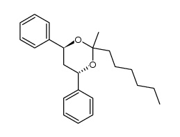 (4S,6S)-2-hexyl-2-methyl-4,6-diphenyl-1,3-dioxane Structure