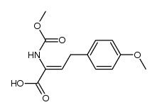 (2Z)-2-[(methoxycarbonyl)amino]-4-(4-methoxyphenyl)but-2-enoic acid结构式