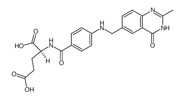 2-desamino-2-methyl-5,8-dideazaisofolic acid结构式