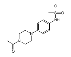 N-[4-(4-acetylpiperazin-1-yl)phenyl]methanesulfonamide结构式