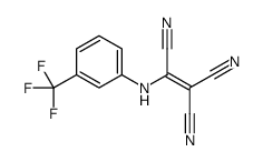 2-[3-(trifluoromethyl)anilino]ethene-1,1,2-tricarbonitrile Structure