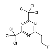 2-(2-fluoroethyl)-4,6-bis(trichloromethyl)-1,3,5-triazine Structure