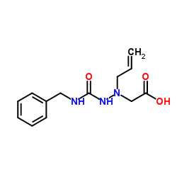 [1-Allyl-2-(benzylcarbamoyl)hydrazino]acetic acid Structure