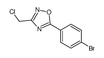 5-(4-bromophenyl)-3-(chloromethyl)-1,2,4-oxadiazole structure