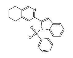 1-phenylsulfonyl-2-(5,6,7,8-tetrahydroisoquinolin-3-yl)-1H-indole Structure