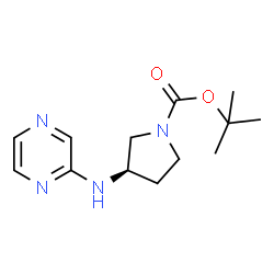 (R)-tert-Butyl 3-(pyrazin-2-ylamino)pyrrolidine-1-carboxylate Structure