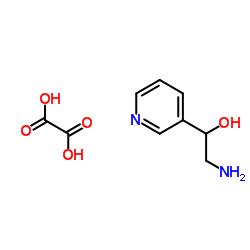 2-Amino-1-(3-pyridinyl)ethanol ethanedioate (1:1) Structure