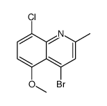 4-bromo-8-chloro-5-methoxy-2-methylquinoline结构式