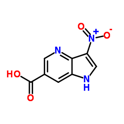 3-Nitro-4-azaindole-6-carboxylic acid结构式