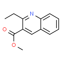 2-ETHYL-3-QUINOLINECARBOXYLIC ACID METHYL ESTER Structure