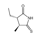 (2R*,3R*)-3-ethyl-2-methyl-1-monothiosuccinimide结构式