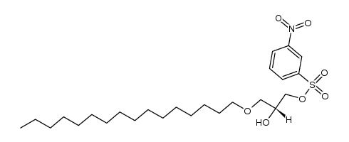 3-O-Hexadecyl-sn-glycerol 1-(3'-nitrobenzenesulfonate)结构式
