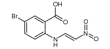 (E)-5-bromo-2-(2-nitro-vinylamino)-benzoic acid Structure