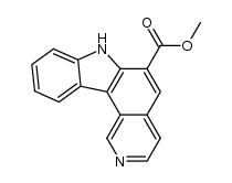 6-carbomethoxy-7H-pyrido[4,3-c]carbazole Structure