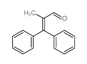 2-Propenal,2-methyl-3,3-diphenyl- Structure