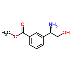 Methyl 3-[(1R)-1-amino-2-hydroxyethyl]benzoate结构式