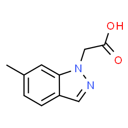 2-(6-甲基-1H-吲唑-1-基)乙酸结构式