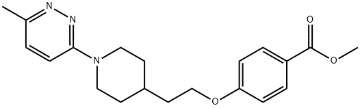 Methyl 4-(2-(1-(6-Methylpyridazin-3-yl)piperidin-4-yl)ethoxy)benzoate structure
