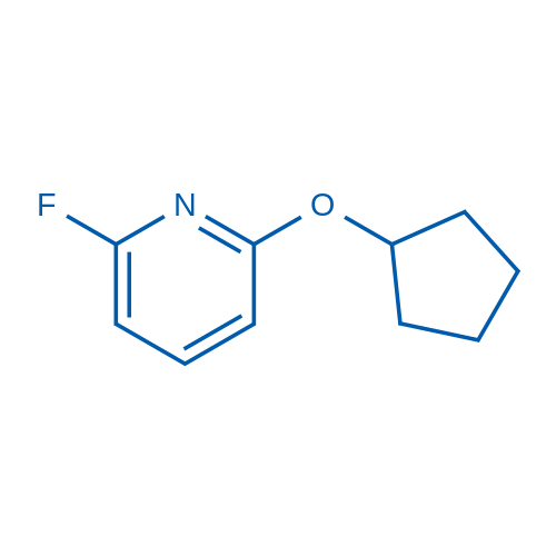 2-(环戊氧基)-6-氟吡啶结构式