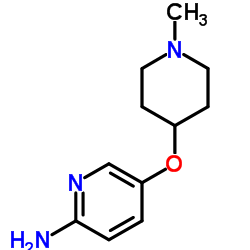 5-[(1-Methyl-4-piperidinyl)oxy]-2-pyridinamine structure