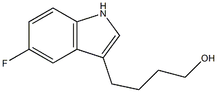 4-(5-fluoro-1H-indol-3-yl)butan-1-ol structure