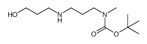 tert-butyl (3-((3-hydroxypropyl)amino)propyl)(methyl)carbamate结构式