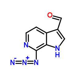 7-Azido-1H-pyrrolo[2,3-c]pyridine-3-carbaldehyde结构式