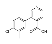 3-(4-chloro-3-methylphenyl)pyridine-4-carboxylic acid Structure