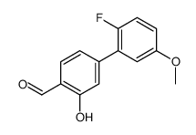 4-(2-fluoro-5-methoxyphenyl)-2-hydroxybenzaldehyde结构式