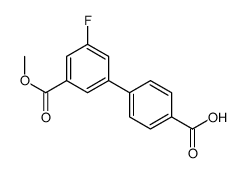 4-(3-fluoro-5-methoxycarbonylphenyl)benzoic acid结构式