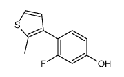 3-fluoro-4-(2-methylthiophen-3-yl)phenol Structure