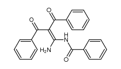N-(1-amino-2-benzoyl-3-oxo-3-phenylprop-1-en-1-yl)benzamide Structure