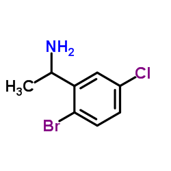 1-(2-Bromo-5-chlorophenyl)ethanamine结构式