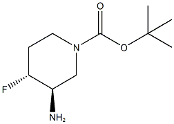 tert-butyl trans-3-amino-4-fluoropiperidine-1-carboxylate picture