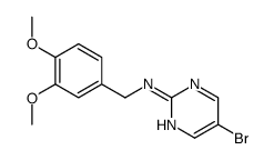 5-bromo-N-[(3,4-dimethoxyphenyl)methyl]pyrimidin-2-amine Structure
