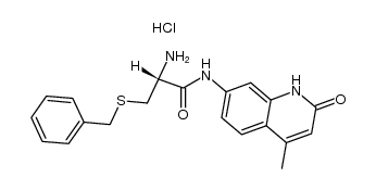 7-(S-benzyl-L-cysteinyl-amido)-4-methyl-2-quinolinone hydrochloride Structure