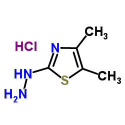 2-HYDRAZINO-4,5-DIMETHYL-1,3-THIAZOLE结构式