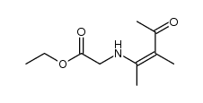 ethyl N-(1,2-dimethyl-3-oxo-1-butenyl)glycinate Structure