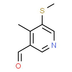 4-Methyl-5-(methylthio)nicotinaldehyde Structure